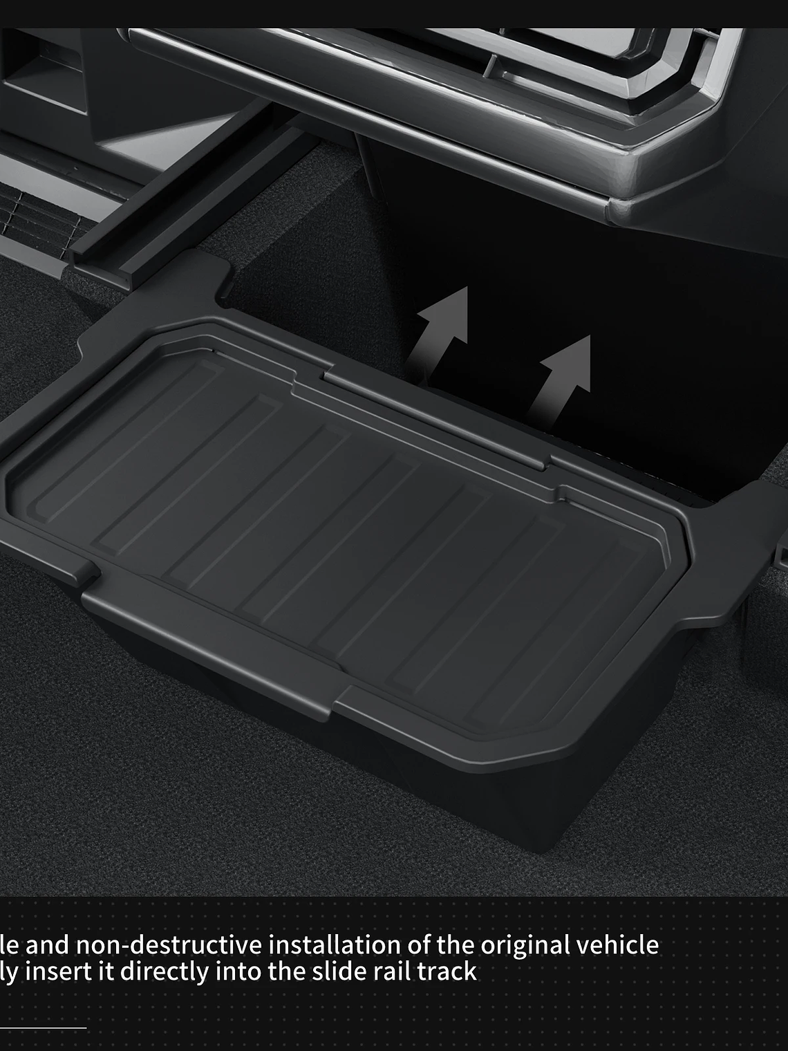 Tesla Cybertruck Rear Seat Storage Box Under Air Vent Storage Case 15