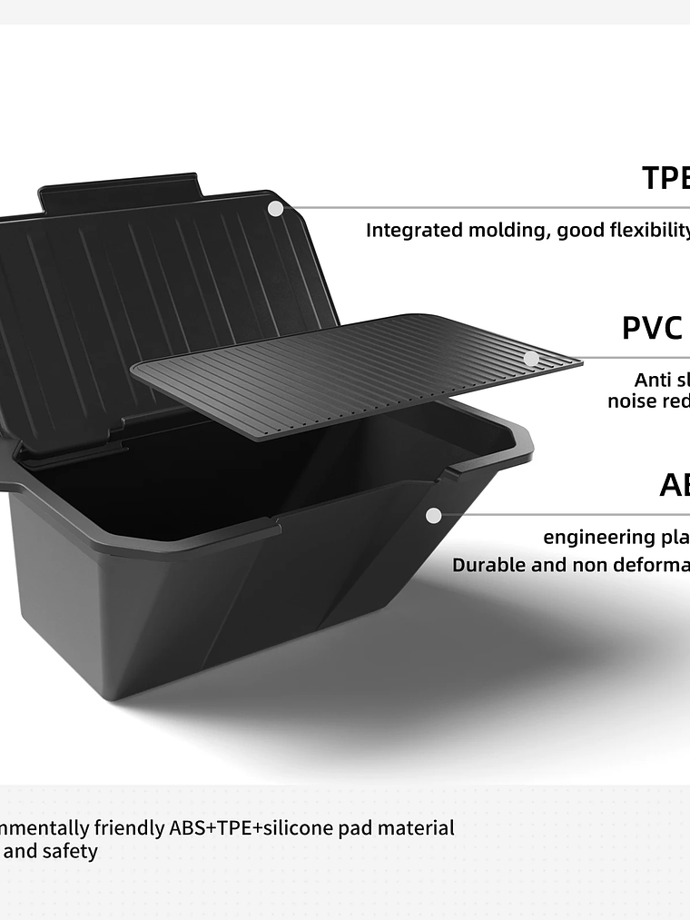 Tesla Cybertruck Rear Seat Storage Box Under Air Vent Storage Case 16