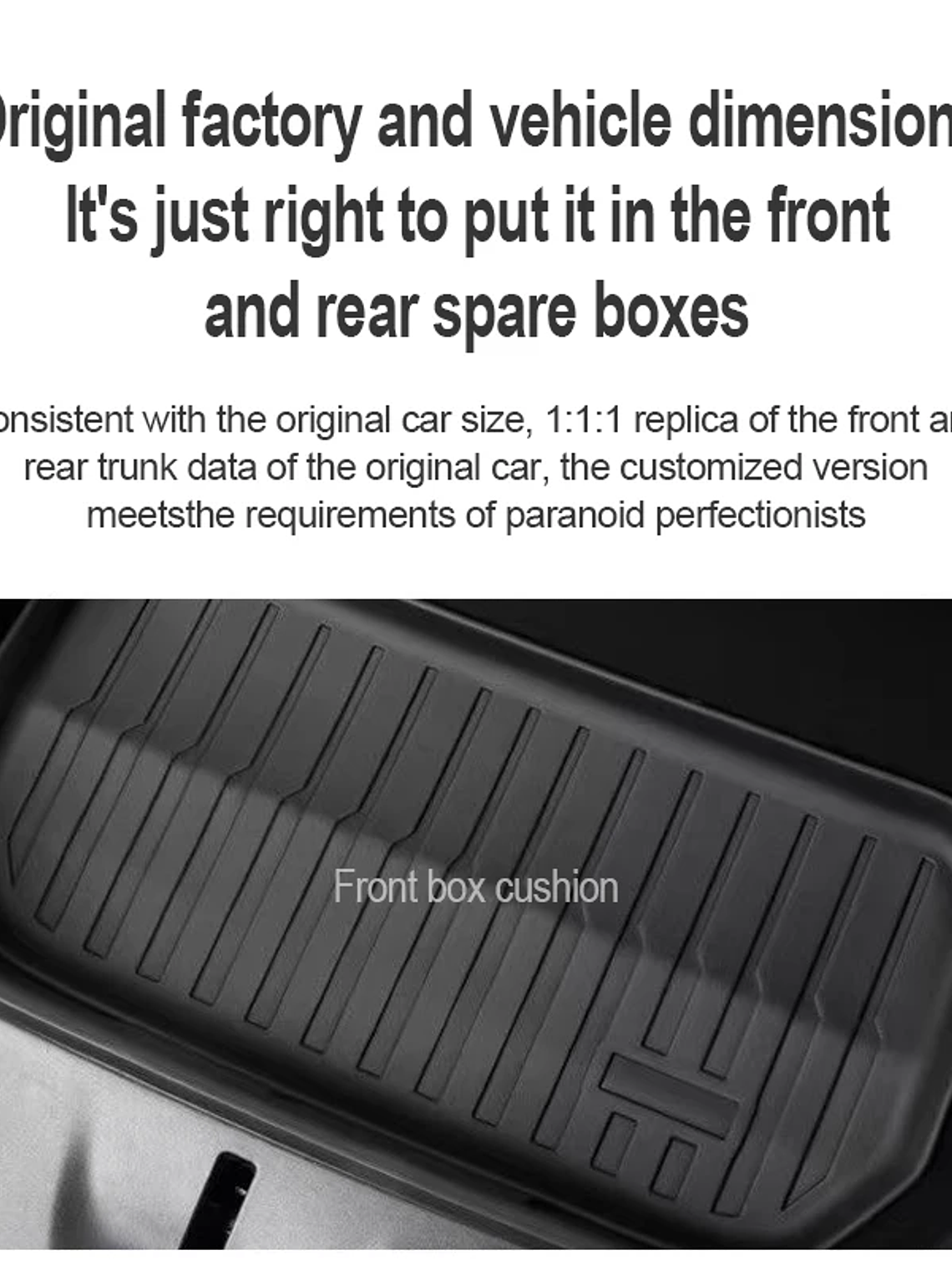 Tesla Floor Mats Model Y Model 3 2024 Left Rudder Luggage Mat 3