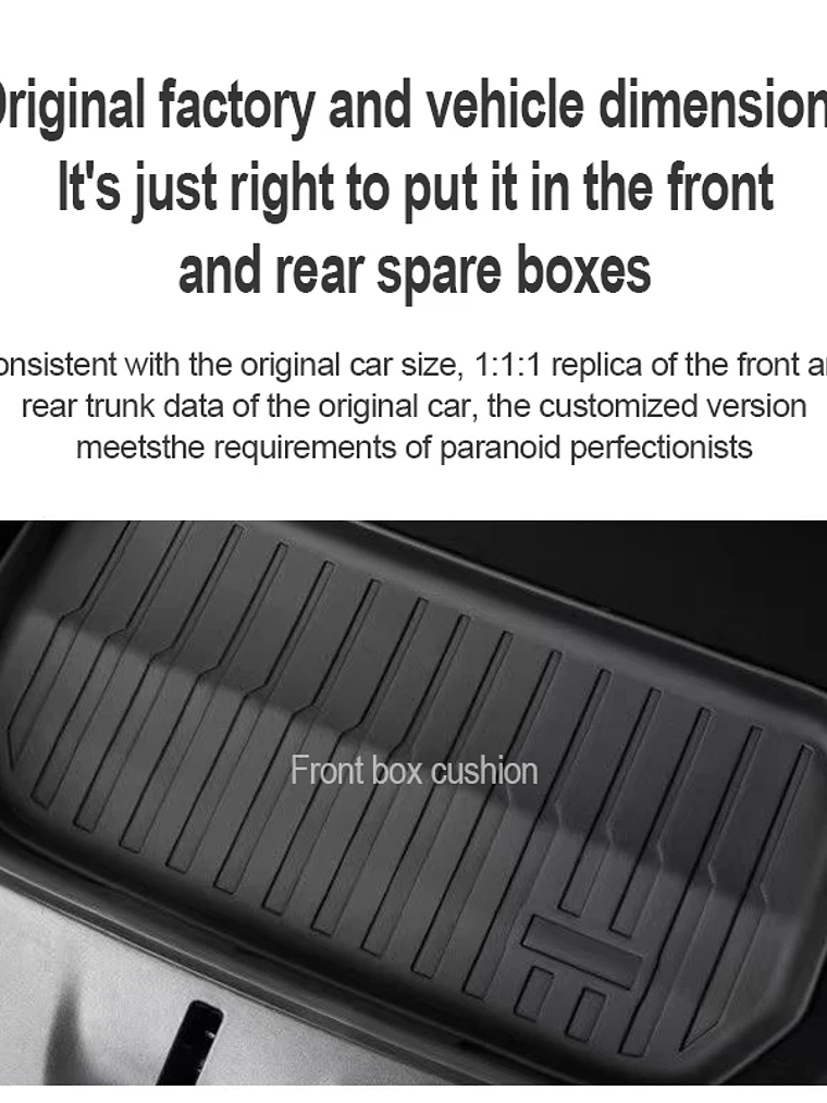 Tesla Floor Mats Model Y Model 3 2024 Left Rudder Luggage Mat 3