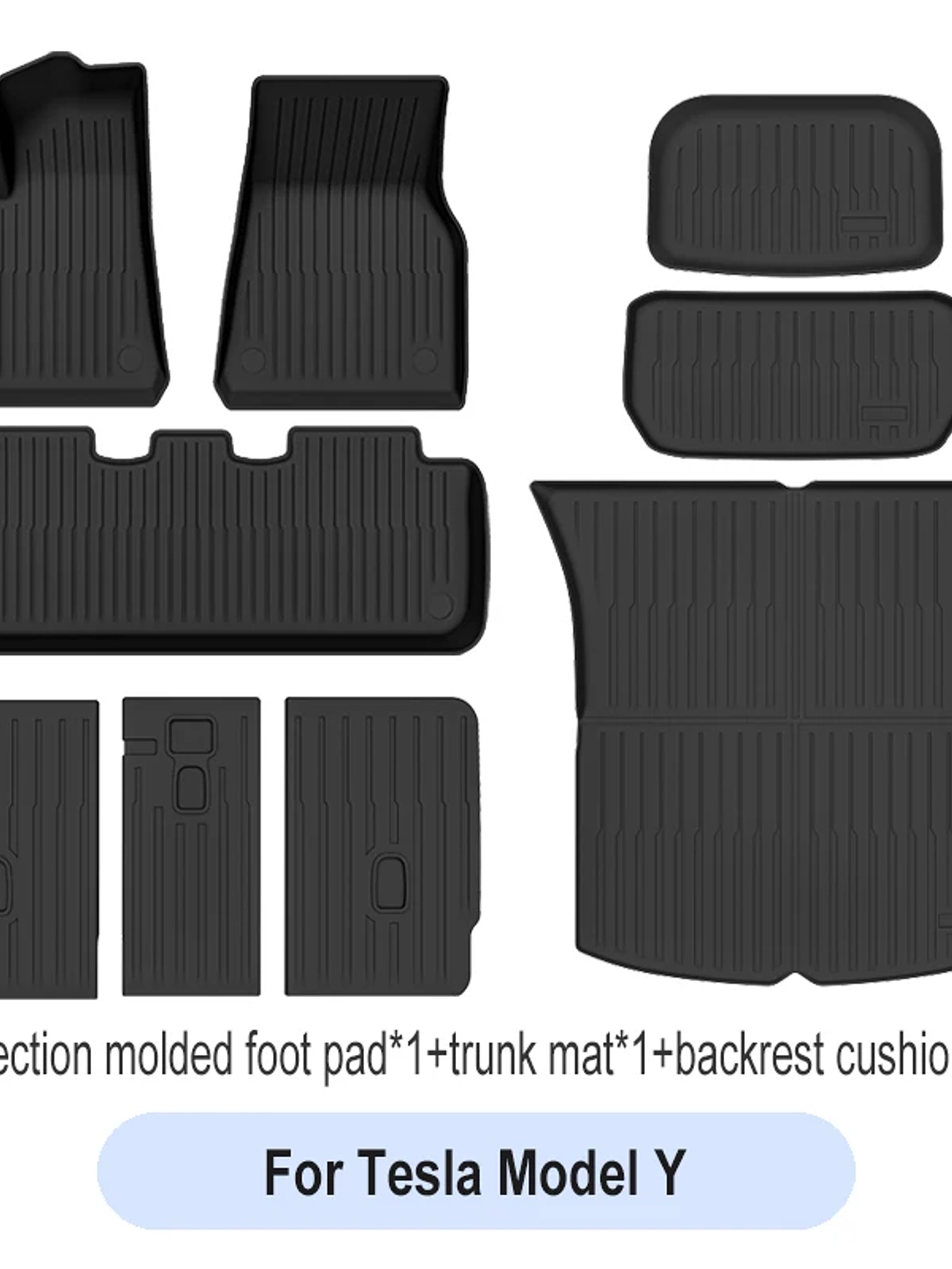 Tesla Floor Mats Model Y Model 3 2024 Left Rudder Luggage Mat 6