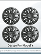 TESLA Model Y 2020-2024 Vehicle Full Coverage New Blade Wheel Covers - thumbnail 8