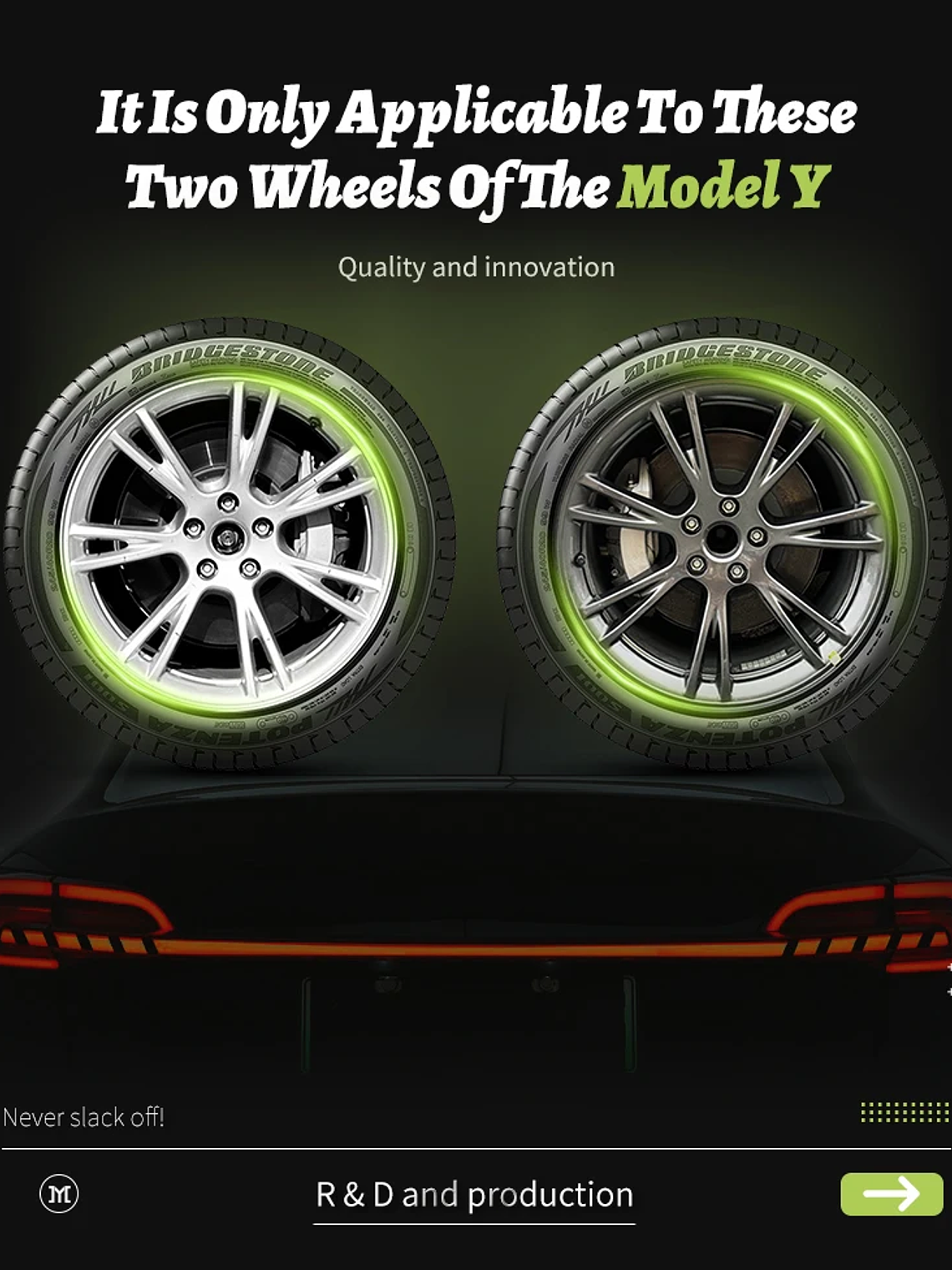 TESLA Model Y 2020-2024 Vehicle Full Coverage New Blade Wheel Covers 9