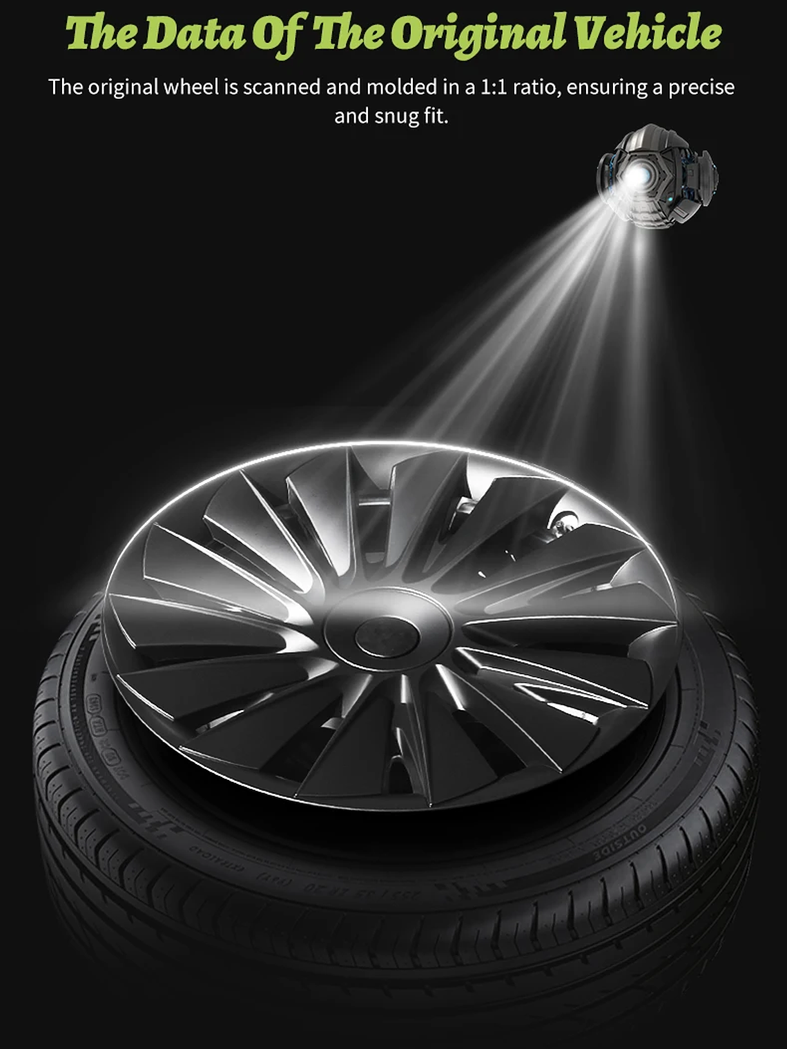 TESLA Model Y 2020-2024 Vehicle Full Coverage New Blade Wheel Covers 16