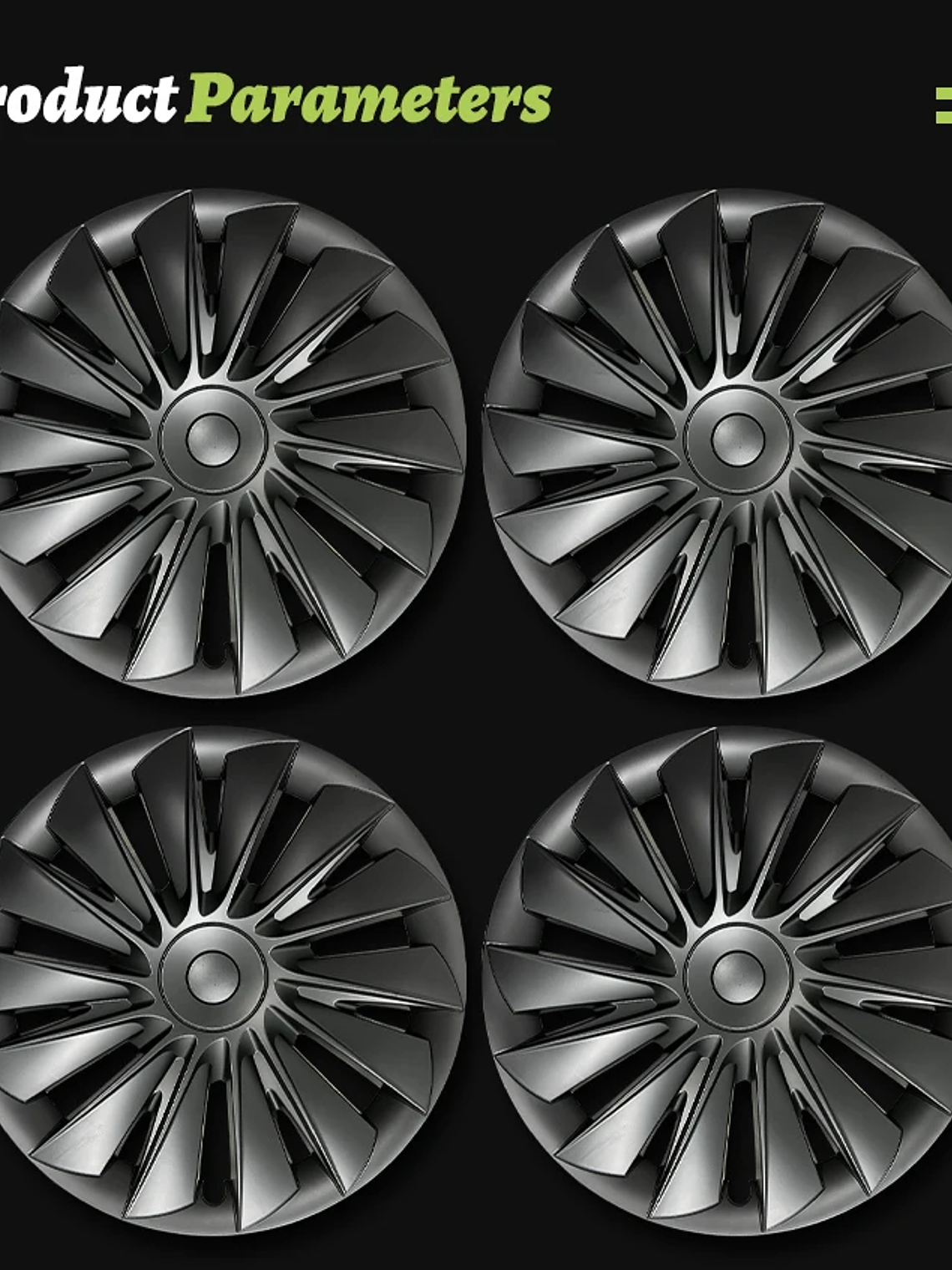 TESLA Model Y 2020-2024 Vehicle Full Coverage New Blade Wheel Covers 19