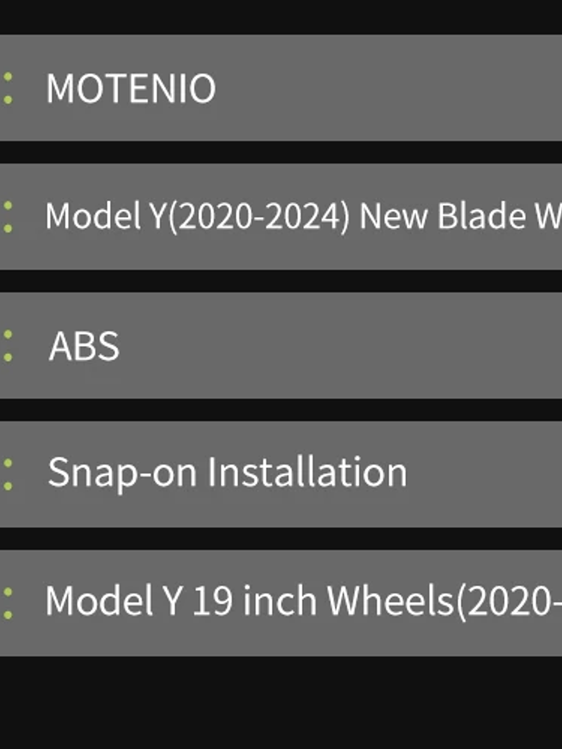TESLA Model Y 2020-2024 Vehicle Full Coverage New Blade Wheel Covers 20