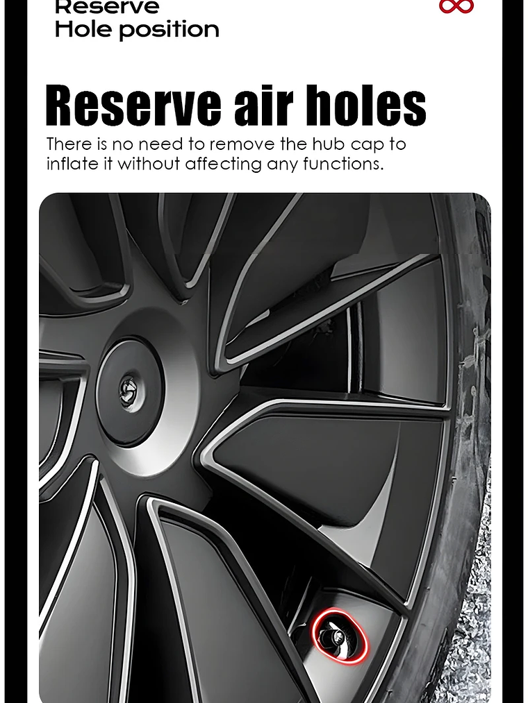 4PCS Hub Cap for Tesla Model Y 19 Inch Wheel Covers 12