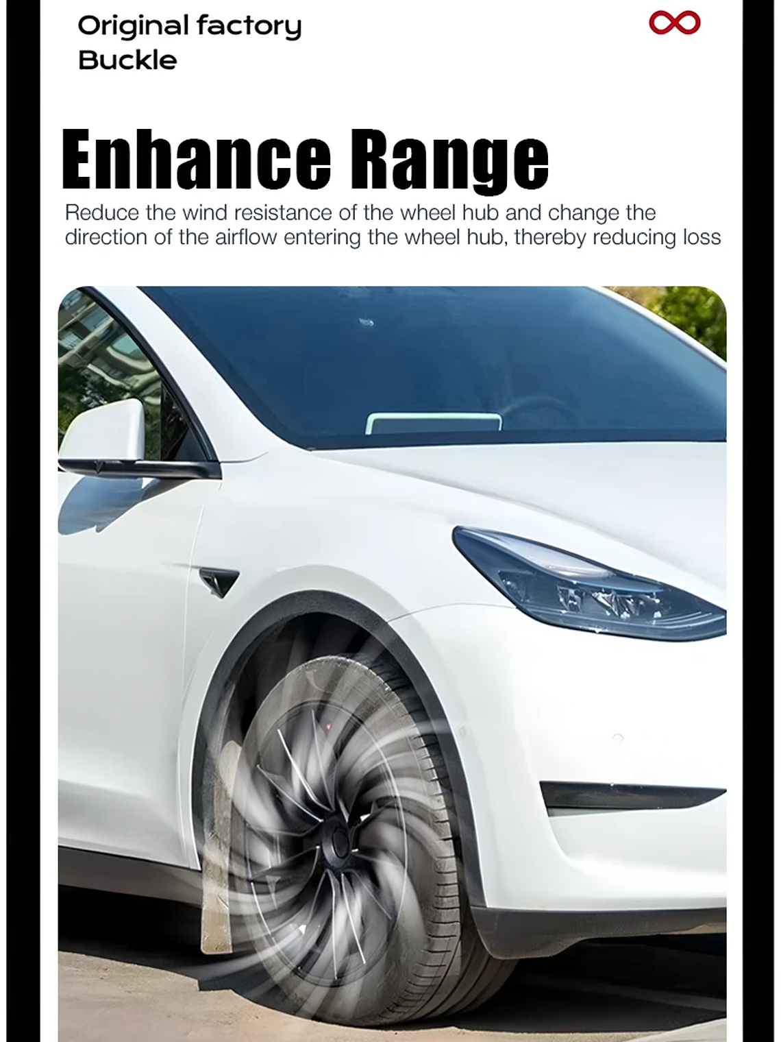 4PCS Hub Cap for Tesla Model Y 19 Inch Wheel Covers 13