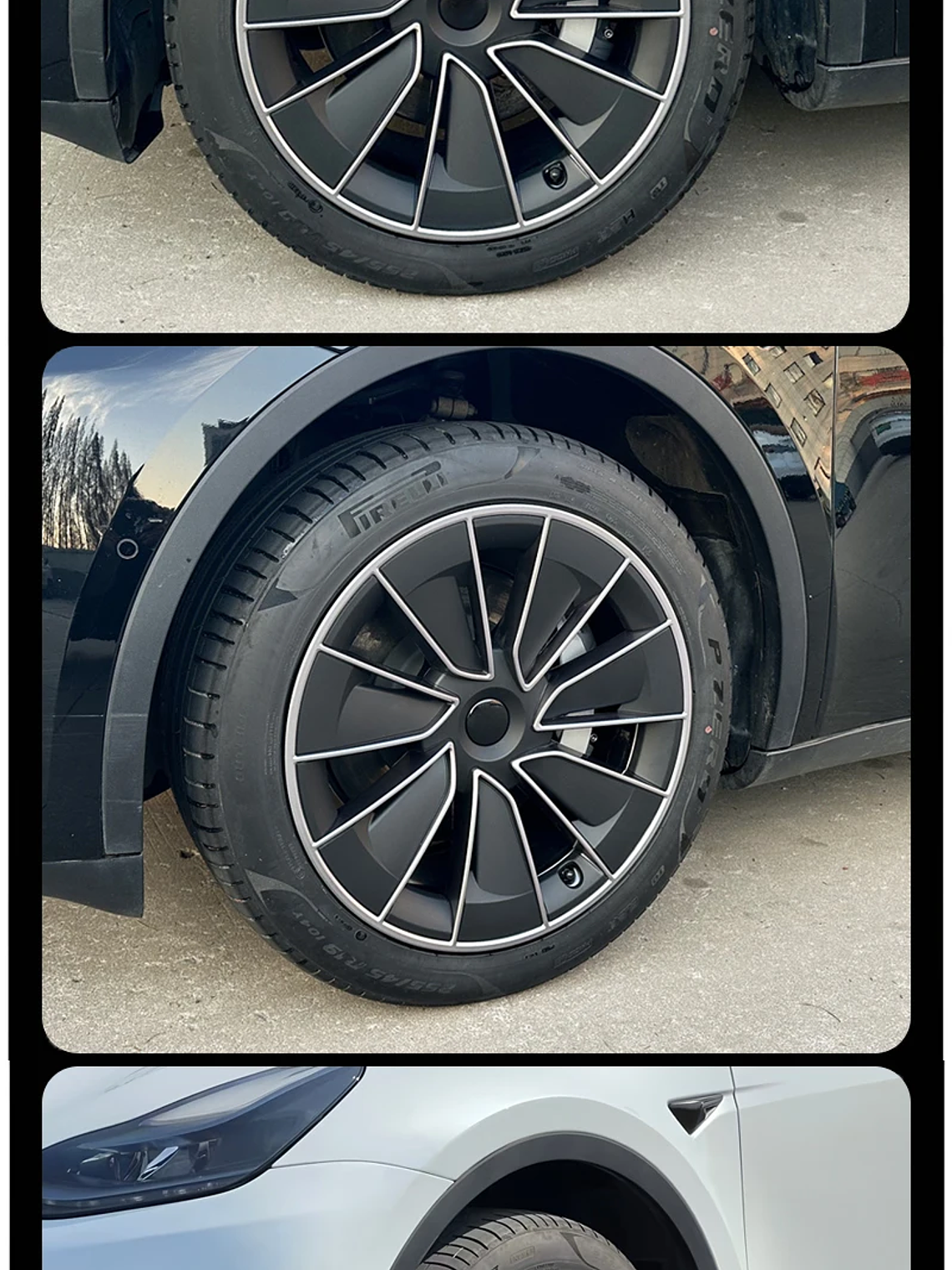 4PCS Hub Cap for Tesla Model Y 19 Inch Wheel Covers 17