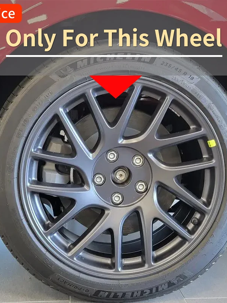 4PCS Wheel Cap 18 Inch Turbine Automobile Hubcap for Tesla Model 3 4