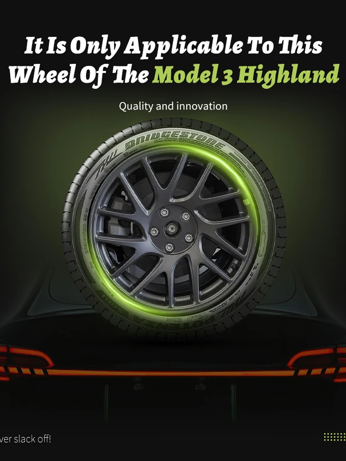 4PCS Wheel Cap 18 Inch Turbine Automobile Hubcap for Tesla Model 3 11