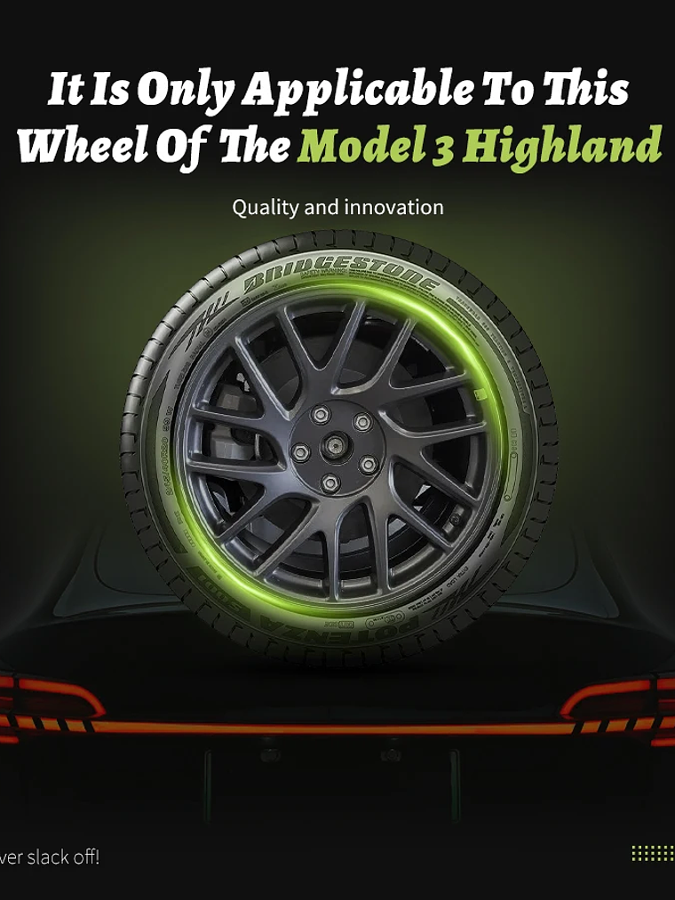 4PCS Wheel Cap 18 Inch Turbine Automobile Hubcap for Tesla Model 3 11