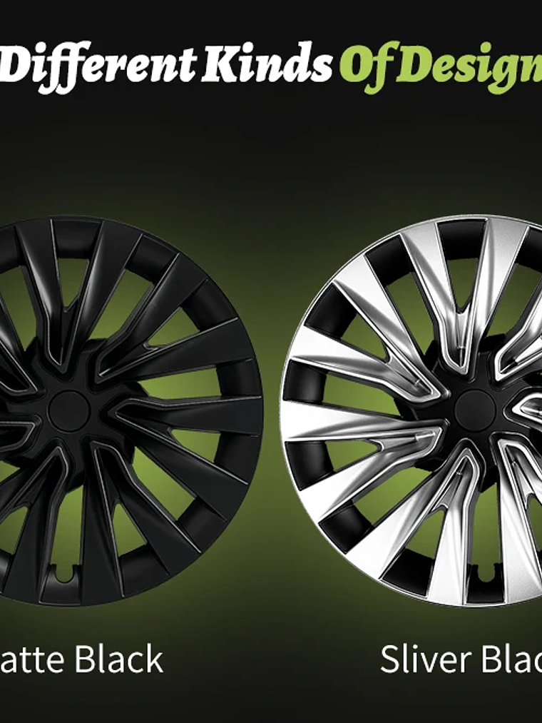 4PCS Wheel Cap 18 Inch Turbine Automobile Hubcap for Tesla Model 3 12