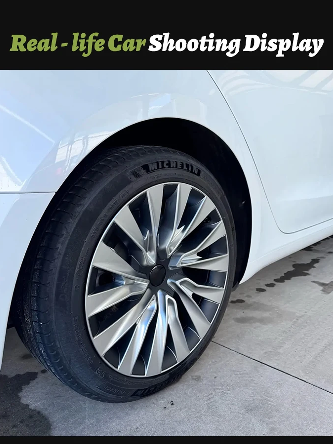 4PCS Wheel Cap 18 Inch Turbine Automobile Hubcap for Tesla Model 3 23