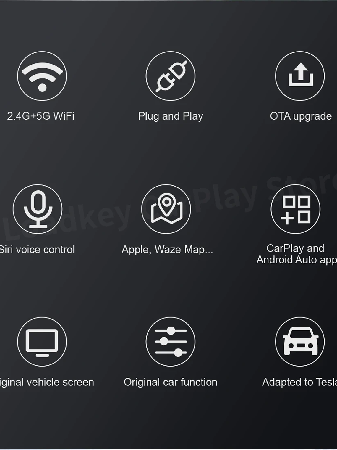 CarlinKit Wireless CarPlay Android Auto For Tesla Model 3 Model X Y Model S 11