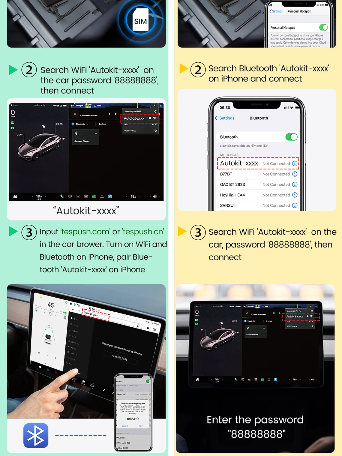 CarlinKit Wireless CarPlay Android Auto For Tesla Model 3 Model X Y Model S 15