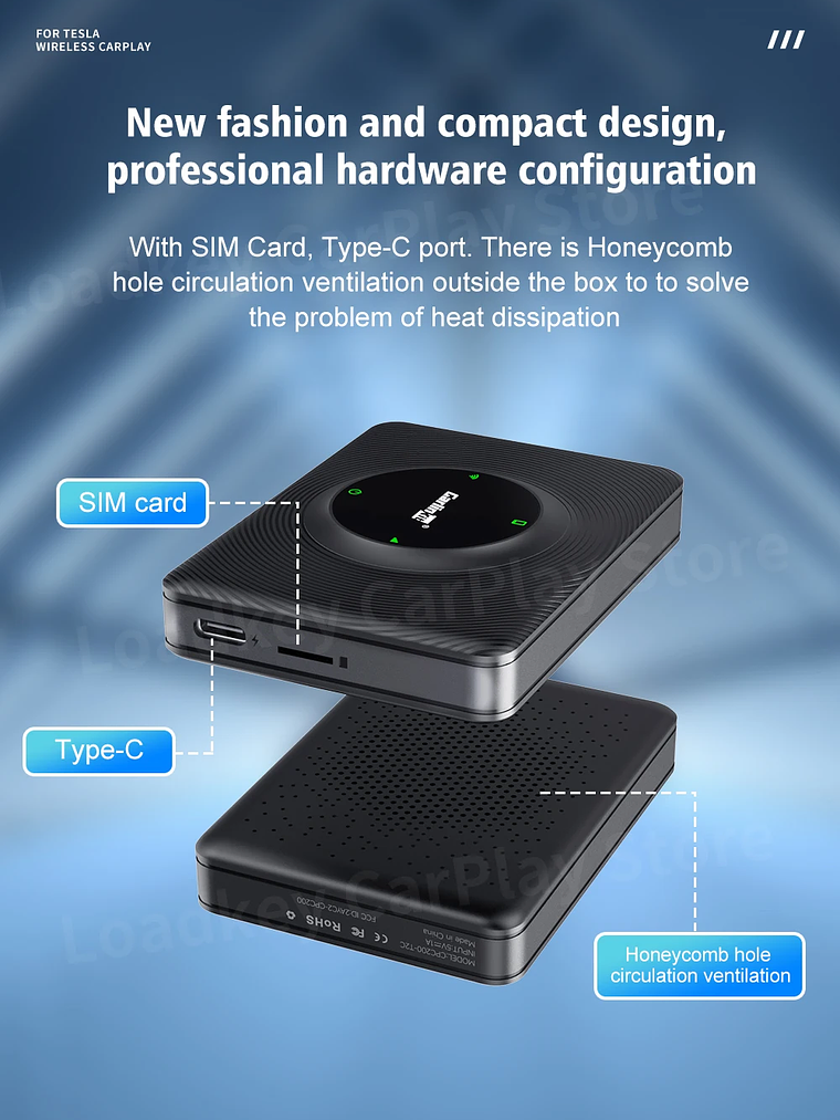 CarlinKit Wireless CarPlay Android Auto For Tesla Model 3 Model X Y Model S 21