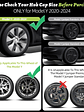 4PCS Design for TESLA Model Y 2020-2024 Vehicle Storm Wheel Cover Caps - thumbnail 4
