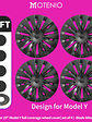 4PCS Design for TESLA Model Y 2020-2024 Vehicle Storm Wheel Cover Caps - thumbnail 8