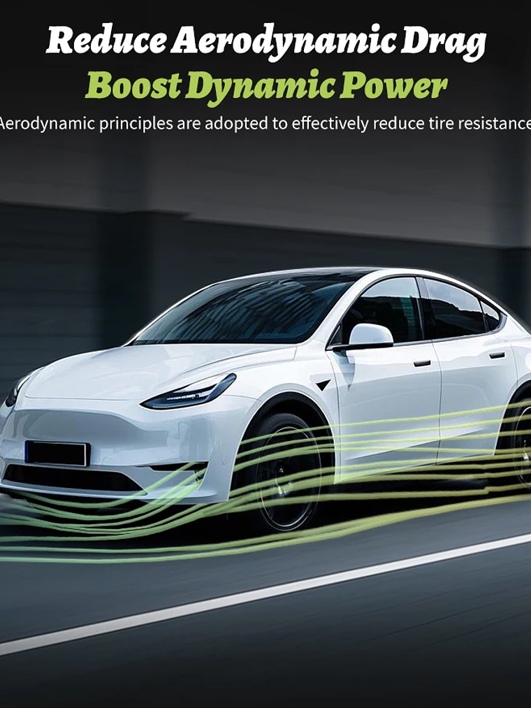 4PCS Design for TESLA Model Y 2020-2024 Vehicle Storm Wheel Cover Caps 18