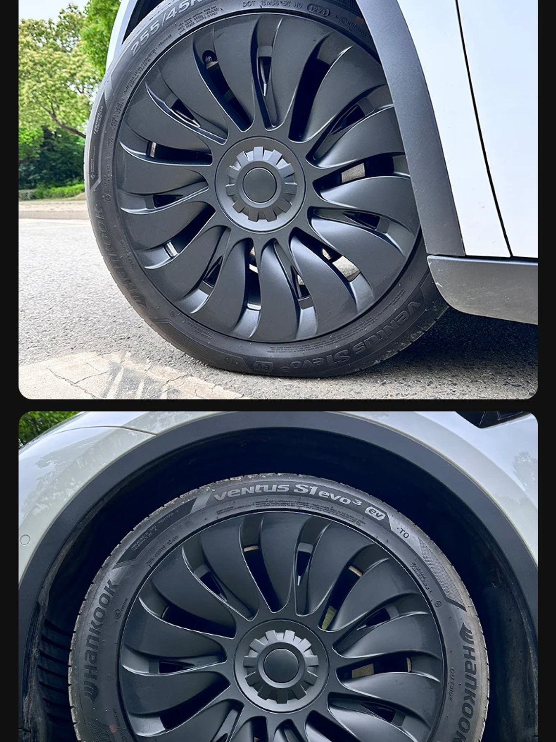 4PCS Design for TESLA Model Y 2020-2024 Vehicle Storm Wheel Cover Caps 27