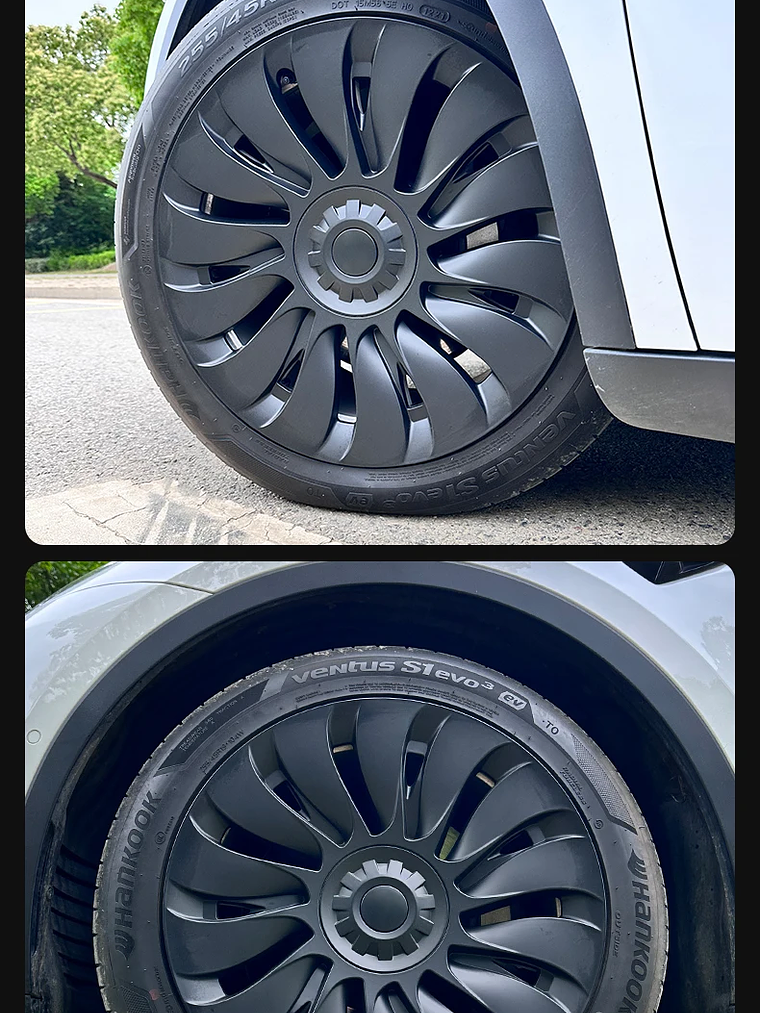 4PCS Design for TESLA Model Y 2020-2024 Vehicle Storm Wheel Cover Caps 27