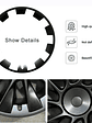Tesla Model Y 20 Inch Rim Wheel Hub Protection Patch Protectors - thumbnail 3