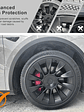 Tesla Model Y 20 Inch Rim Wheel Hub Protection Patch Protectors - thumbnail 4