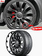 Tesla Model Y 20 Inch Rim Wheel Hub Protection Patch Protectors - thumbnail 6