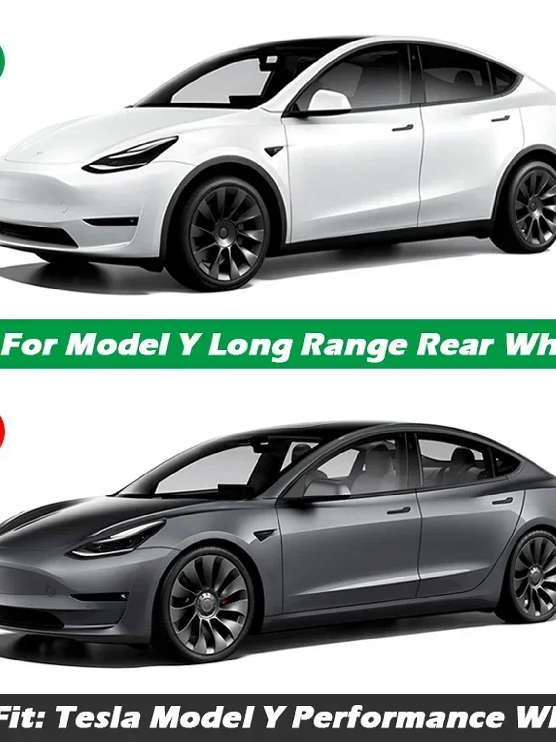 Tesla Model Y 20 Inch Rim Wheel Hub Protection Patch Protectors 7