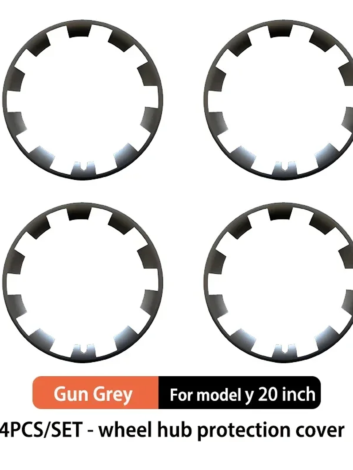 Tesla Model Y 20 Inch Rim Wheel Hub Protection Patch Protectors 8