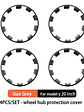 Tesla Model Y 20 Inch Rim Wheel Hub Protection Patch Protectors - thumbnail 8