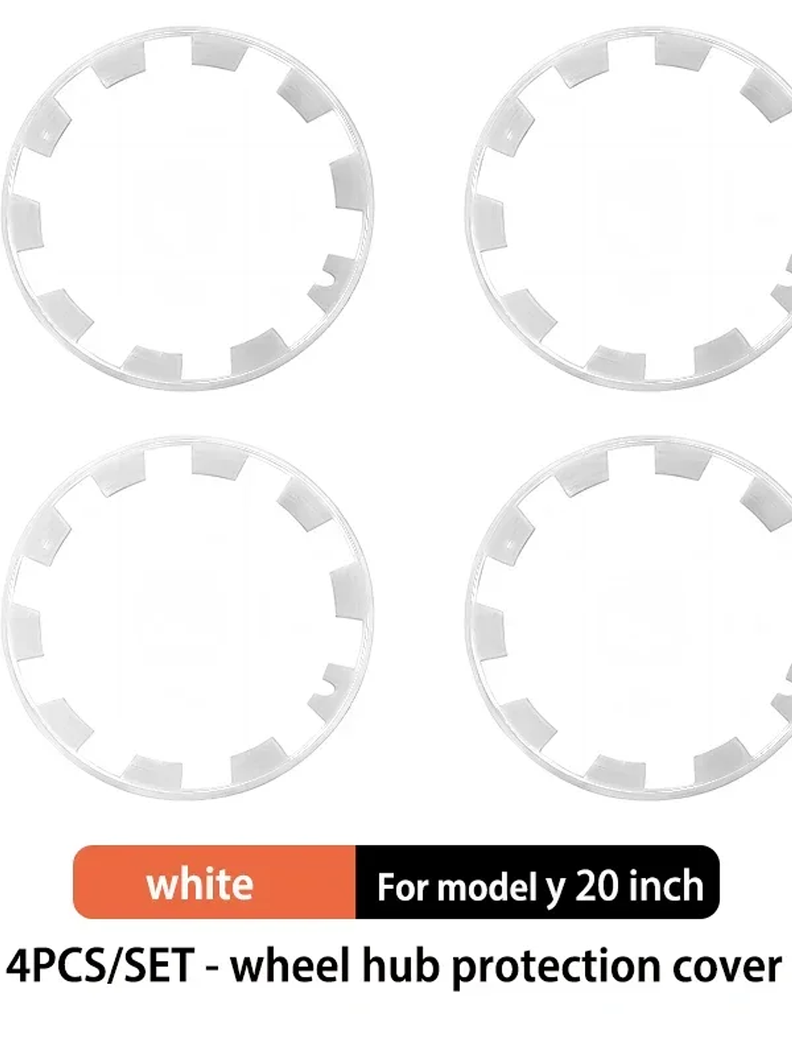 Tesla Model Y 20 Inch Rim Wheel Hub Protection Patch Protectors 10