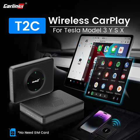 CarlinKit T2C Wireless CarPlay For Tesla Android Auto Adapter
