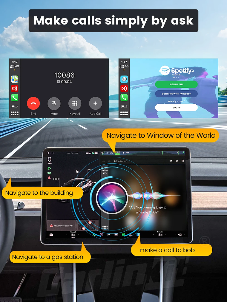 CarlinKit T2C Wireless CarPlay For Tesla Android Auto Adapter 14