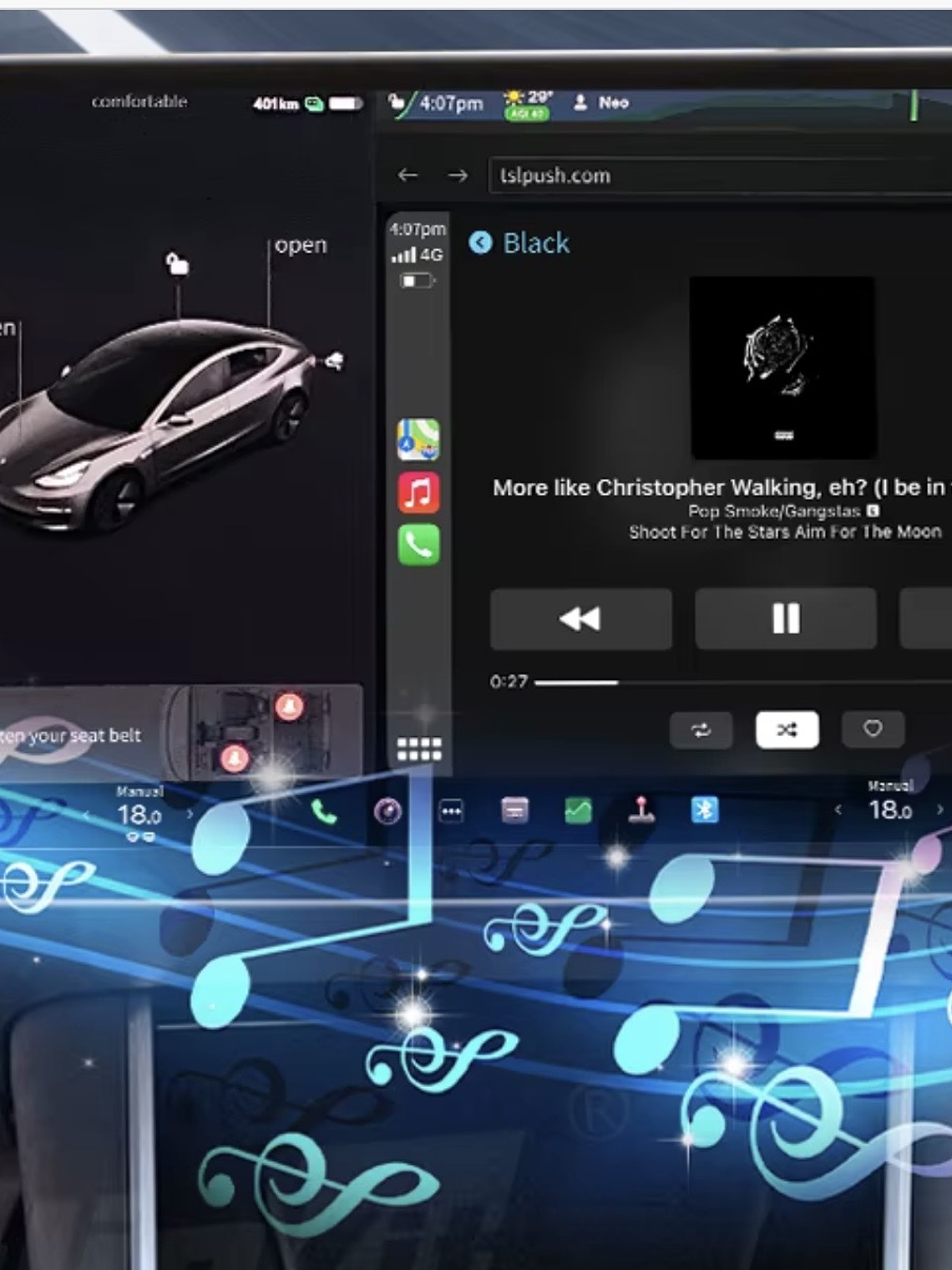 CarlinKit T2C Wireless CarPlay For Tesla Android Auto Adapter 23