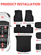 NovaAcc Floor mats for Tesla Model Y 2017-2024 Model 3 Highland 2024 2025 - thumbnail 7