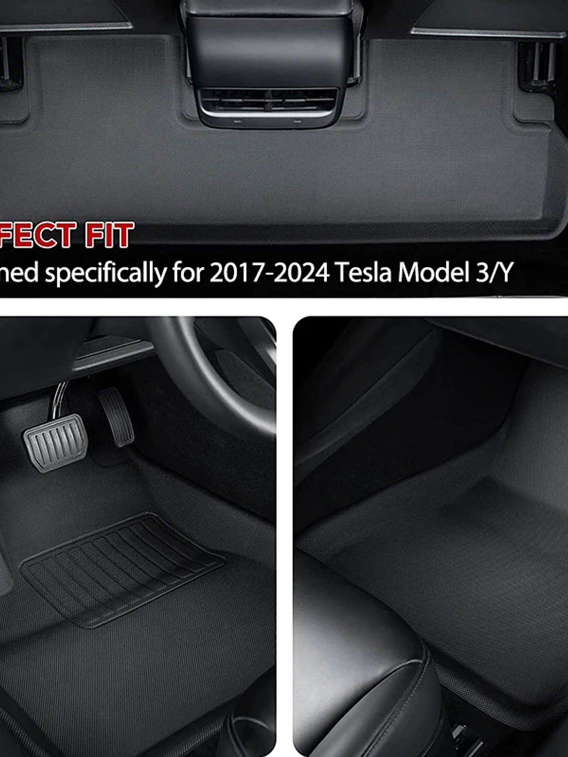 NovaAcc Floor mats for Tesla Model Y 2017-2024 Model 3 Highland 2024 2025 25