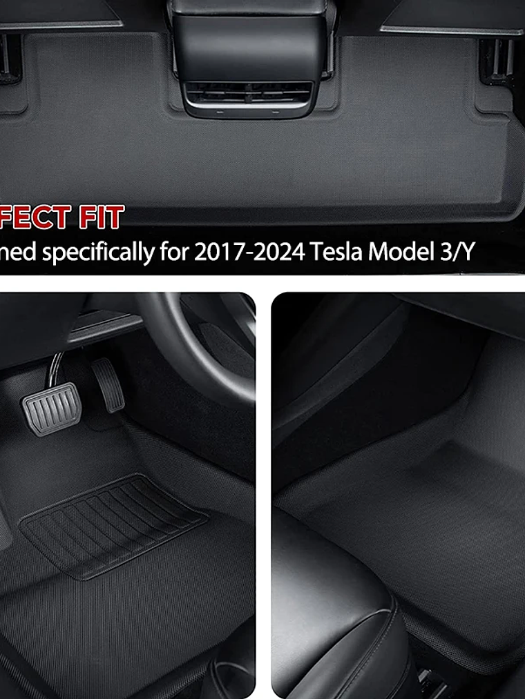 NovaAcc Floor mats for Tesla Model Y 2017-2024 Model 3 Highland 2024 2025 25