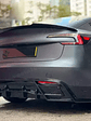 ABS Spoiler Rear Door Tail Trunk Wing Carbon Fiber Look For Tesla Model 3/Y 2017 - thumbnail 1