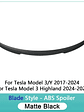 ABS Spoiler Rear Door Tail Trunk Wing Carbon Fiber Look For Tesla Model 3/Y 2017 - thumbnail 7