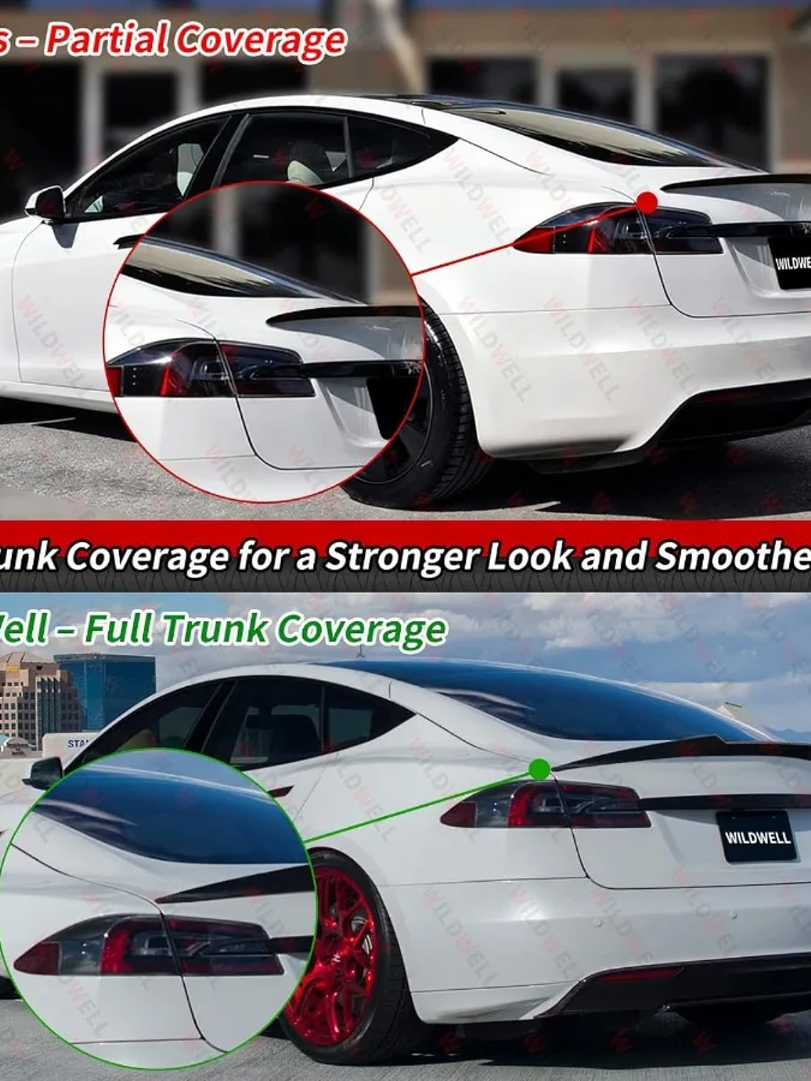 Rear Spoiler Compatible with 2012-2025 Tesla Model S Spoiler Wing  4