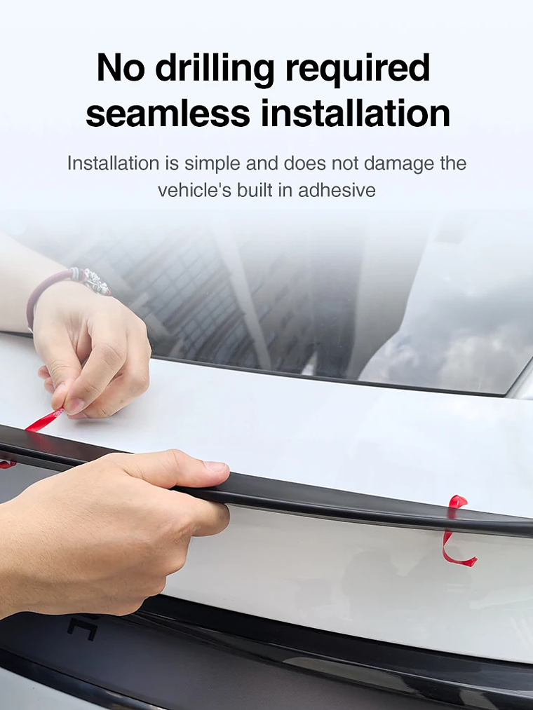 Tesla Model Y Juniper Spoiler Segmented ABS Spoilers Black 6