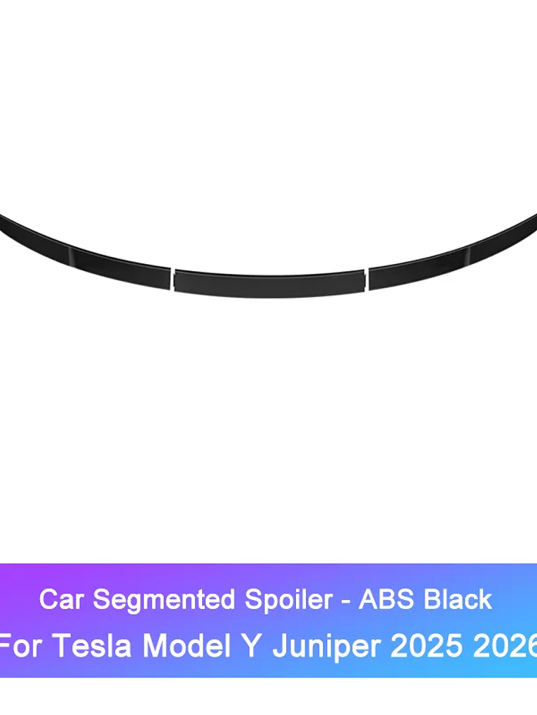 Tesla Model Y Juniper Spoiler Segmented ABS Spoilers Black 8