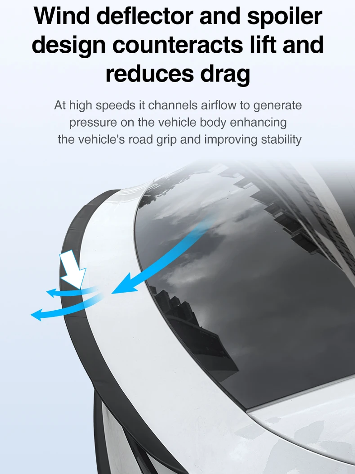 Tesla Model Y Juniper Spoiler Segmented ABS Spoilers Black 13