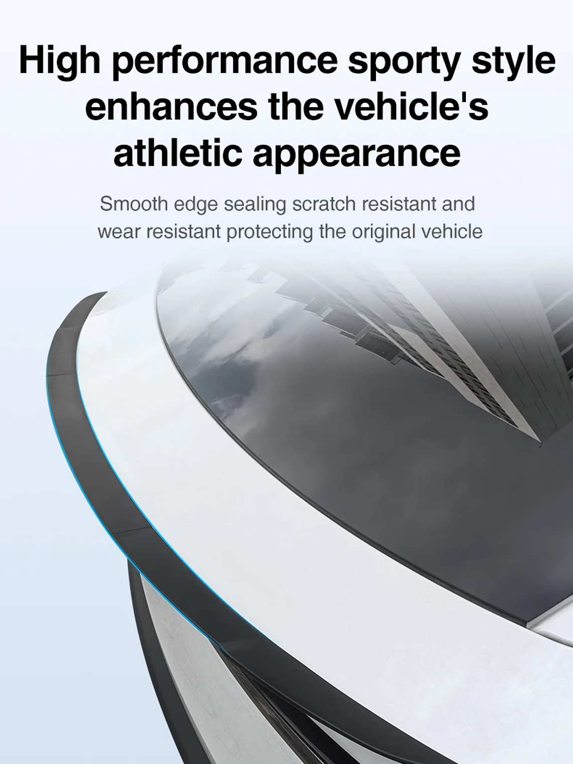 Tesla Model Y Juniper Spoiler Segmented ABS Spoilers Black 14