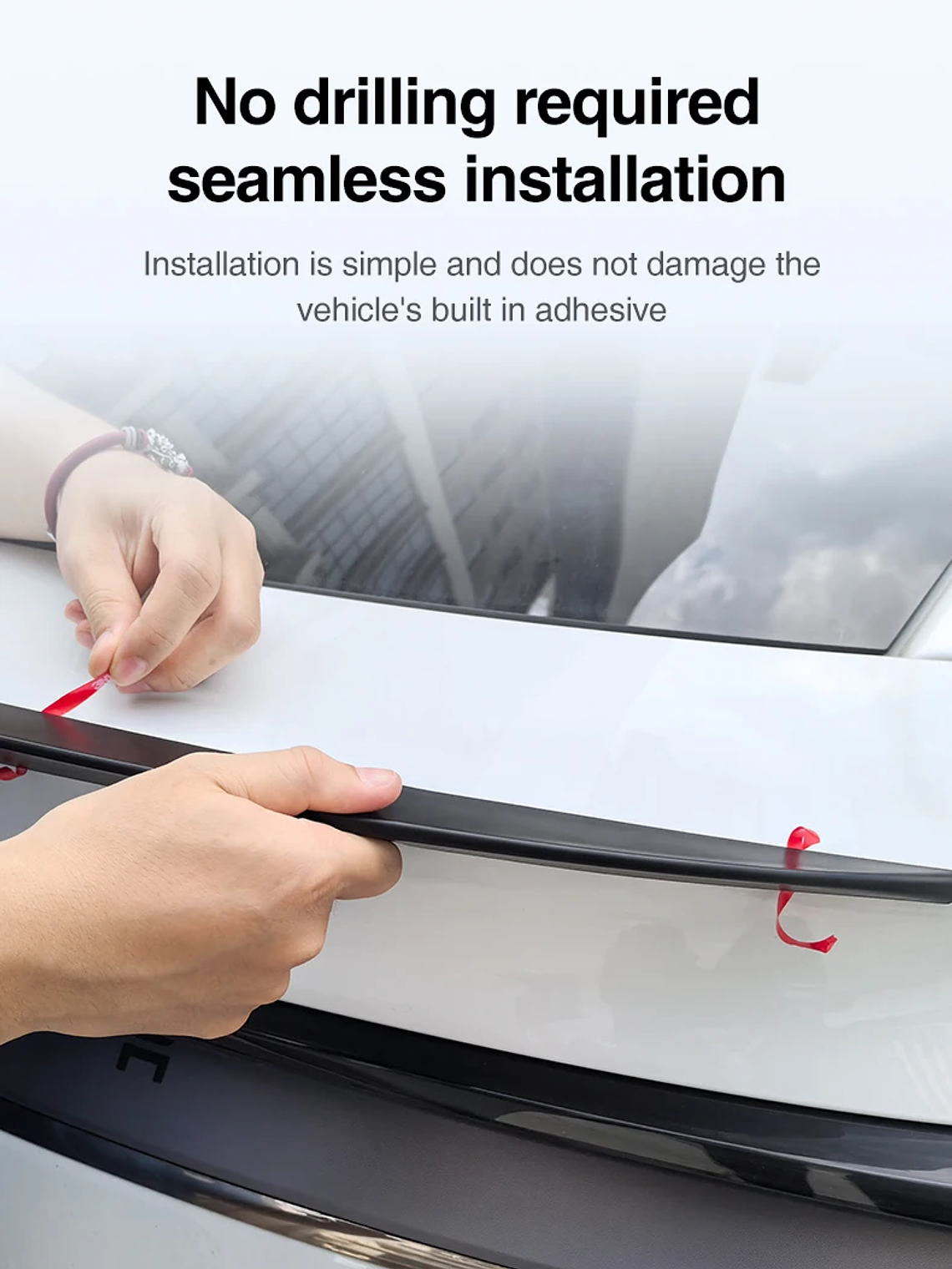 Tesla Model Y Juniper Spoiler Segmented ABS Spoilers Black 15