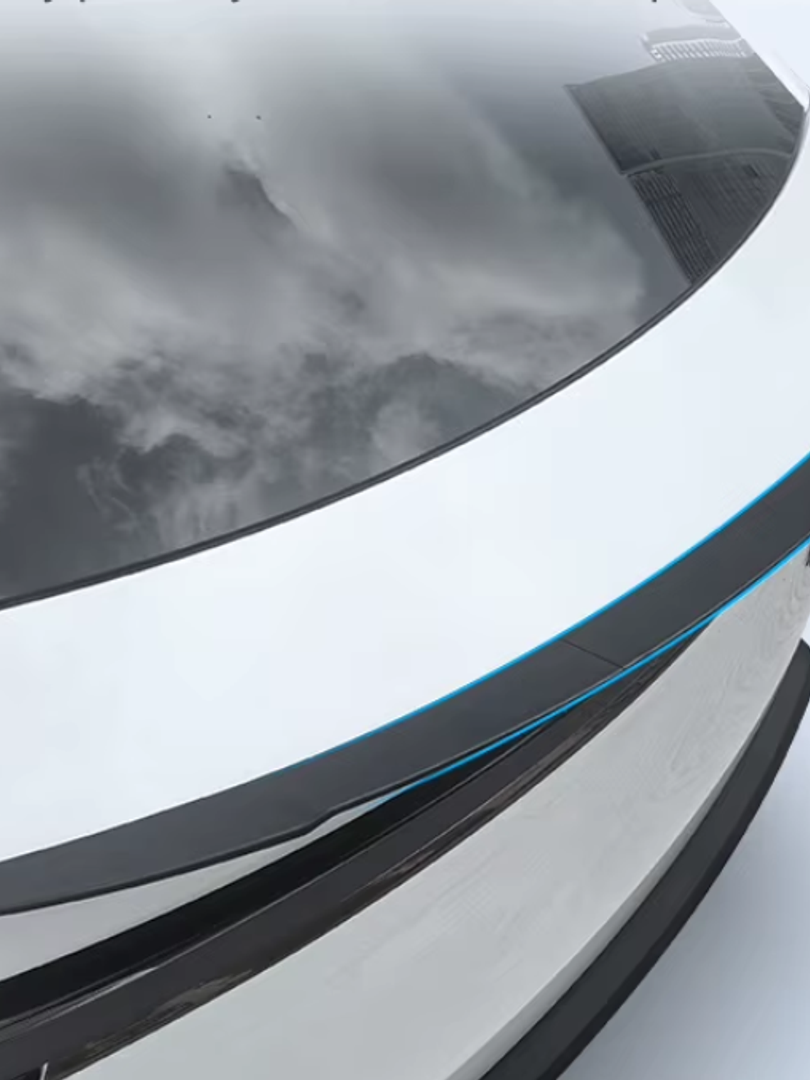 Tesla Model Y Juniper Spoiler Segmented ABS Spoilers Black 1