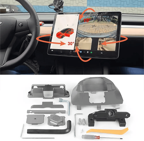 Swivel Mount for Tesla Model 3/Y (2017-2024) - 4-Way Adjustable GPS Display Bracket