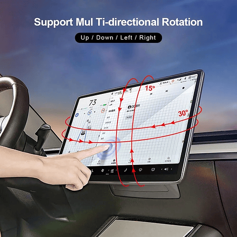 Swivel Mount for Tesla Model 3/Y (2017-2024) - 4-Way Adjustable GPS Display Bracket